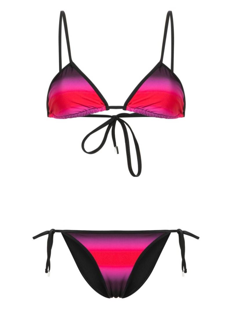 The Attico gradient-effect bikini - Black von The Attico