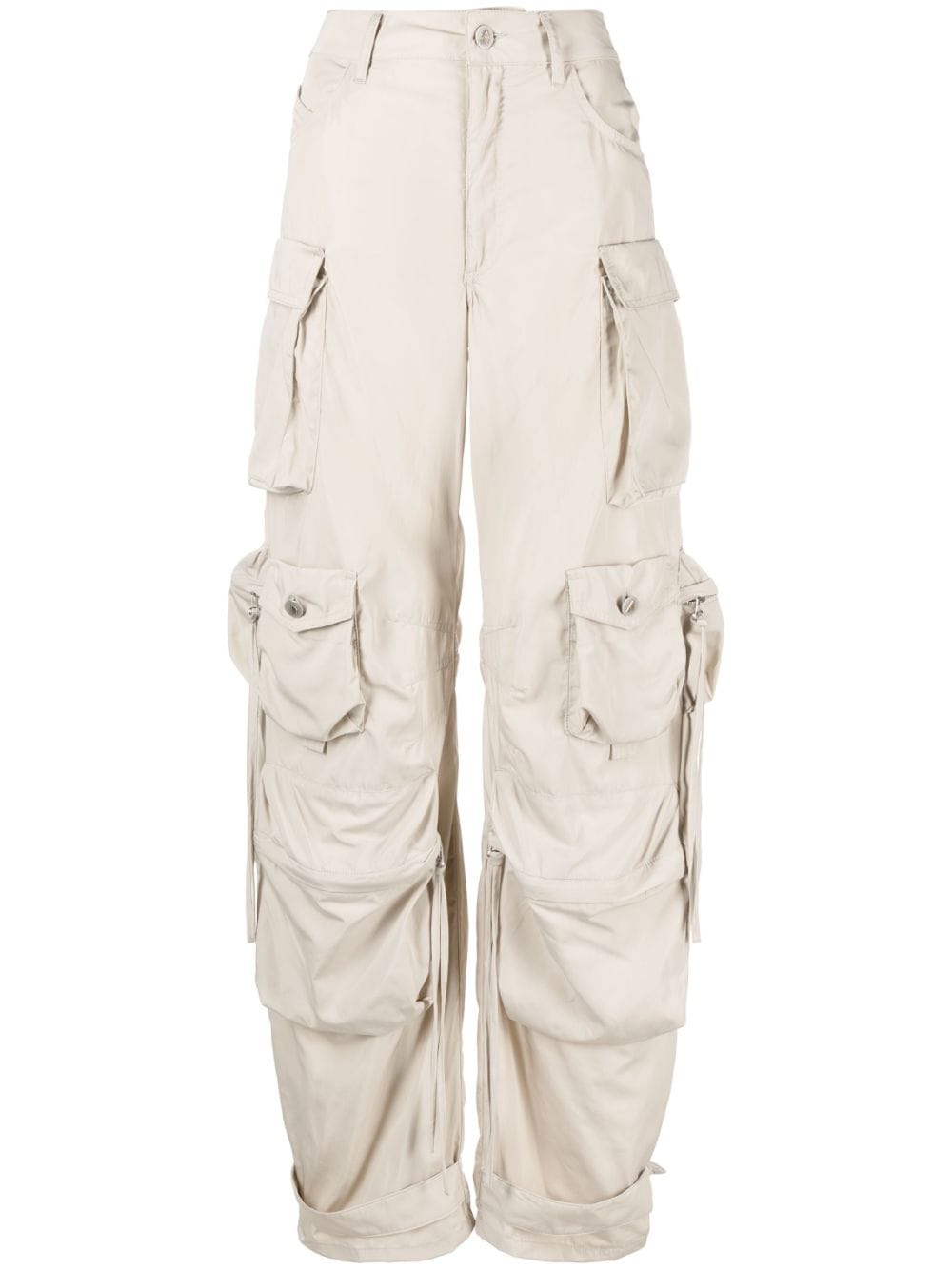The Attico high-waisted cargo trousers - Neutrals von The Attico