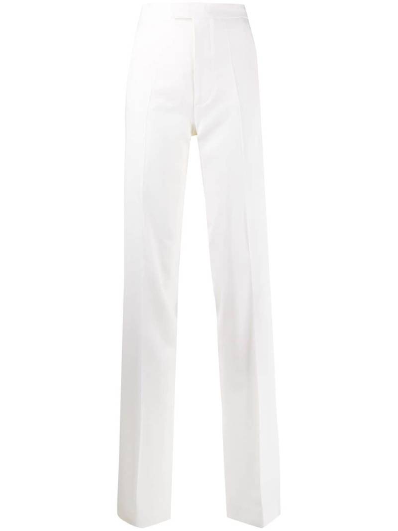 The Attico high-waisted side stripe trousers - White von The Attico