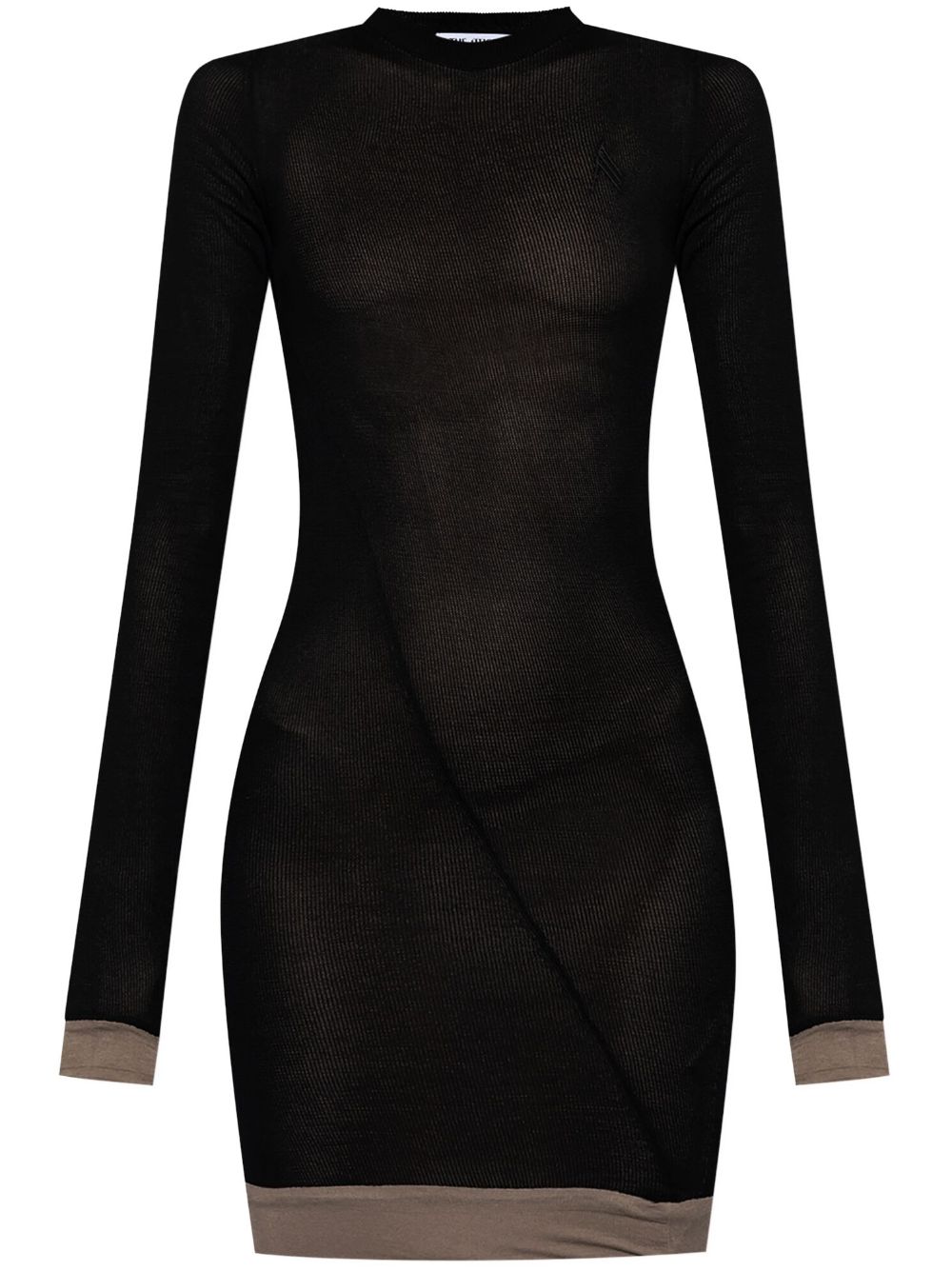 The Attico knitted mini dress - Black von The Attico