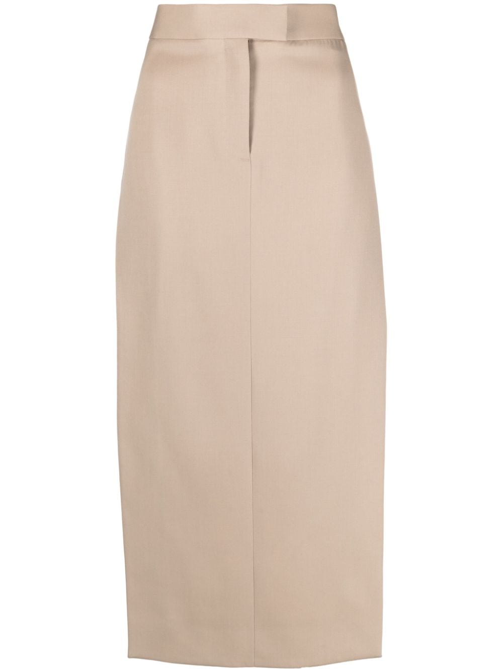 The Attico panelled twill midi skirt - Neutrals von The Attico