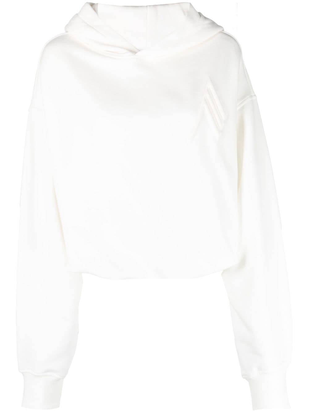 The Attico logo embossed hoodie - White von The Attico