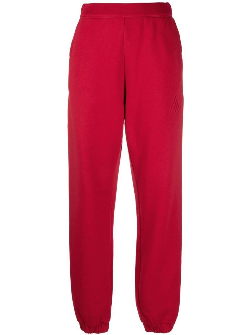 The Attico logo print track pants - Red von The Attico