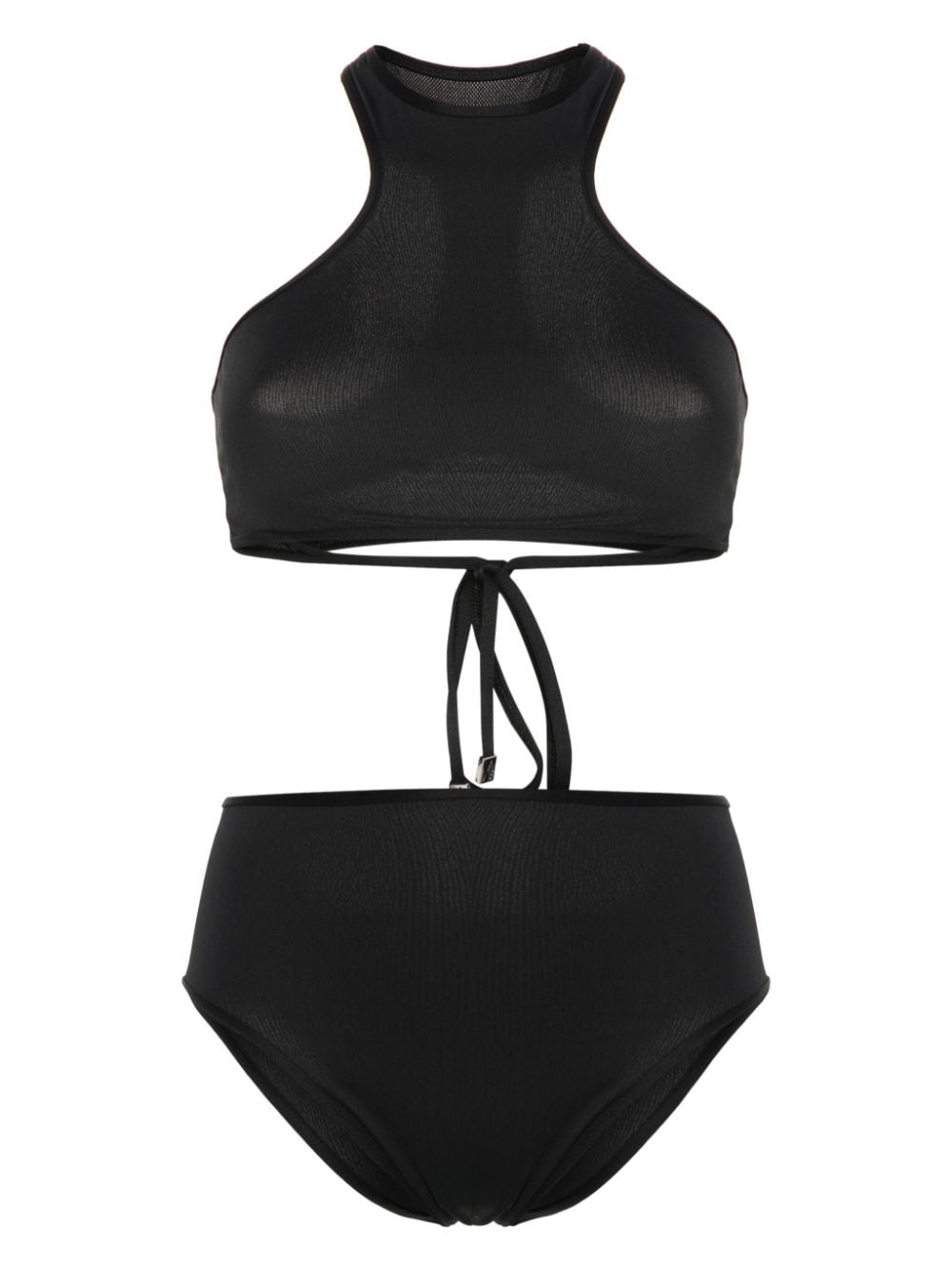 The Attico mesh-panelling bikini - Black von The Attico