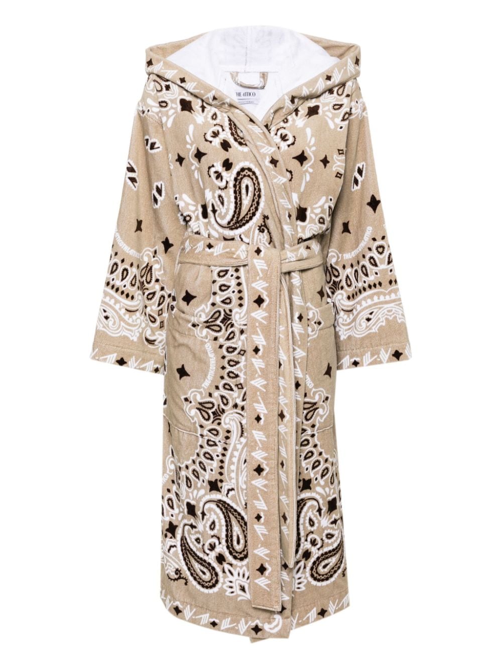 The Attico paisley-print bathrobe - Neutrals von The Attico