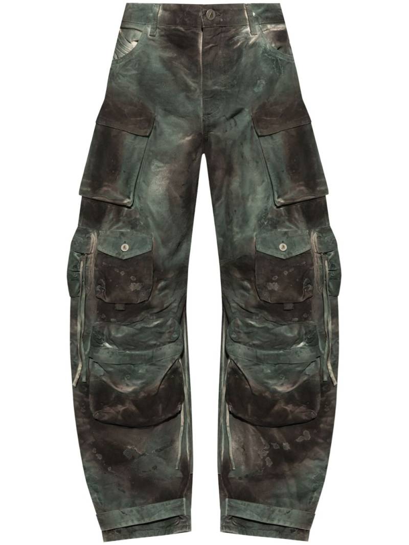 The Attico patterned cargo pants - Green von The Attico