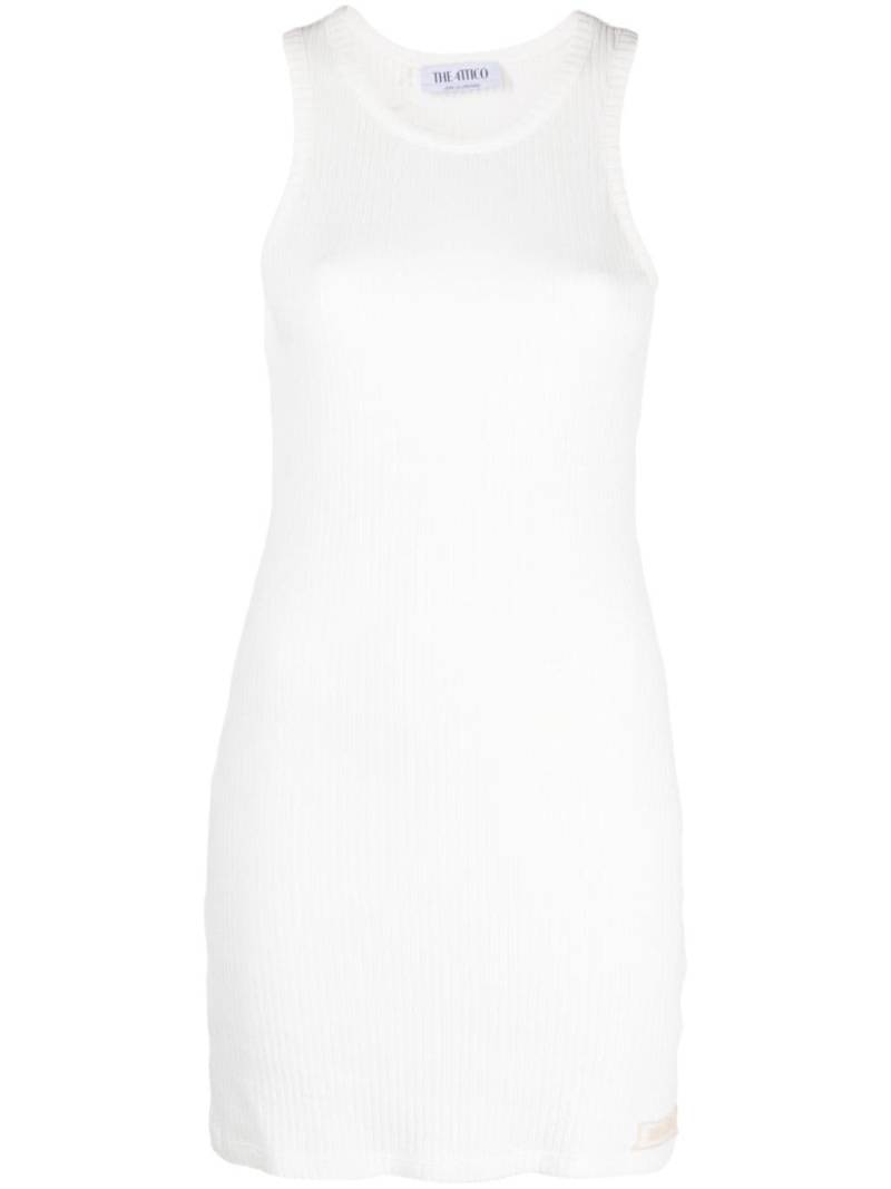 The Attico ribbed cotton tank top - White von The Attico