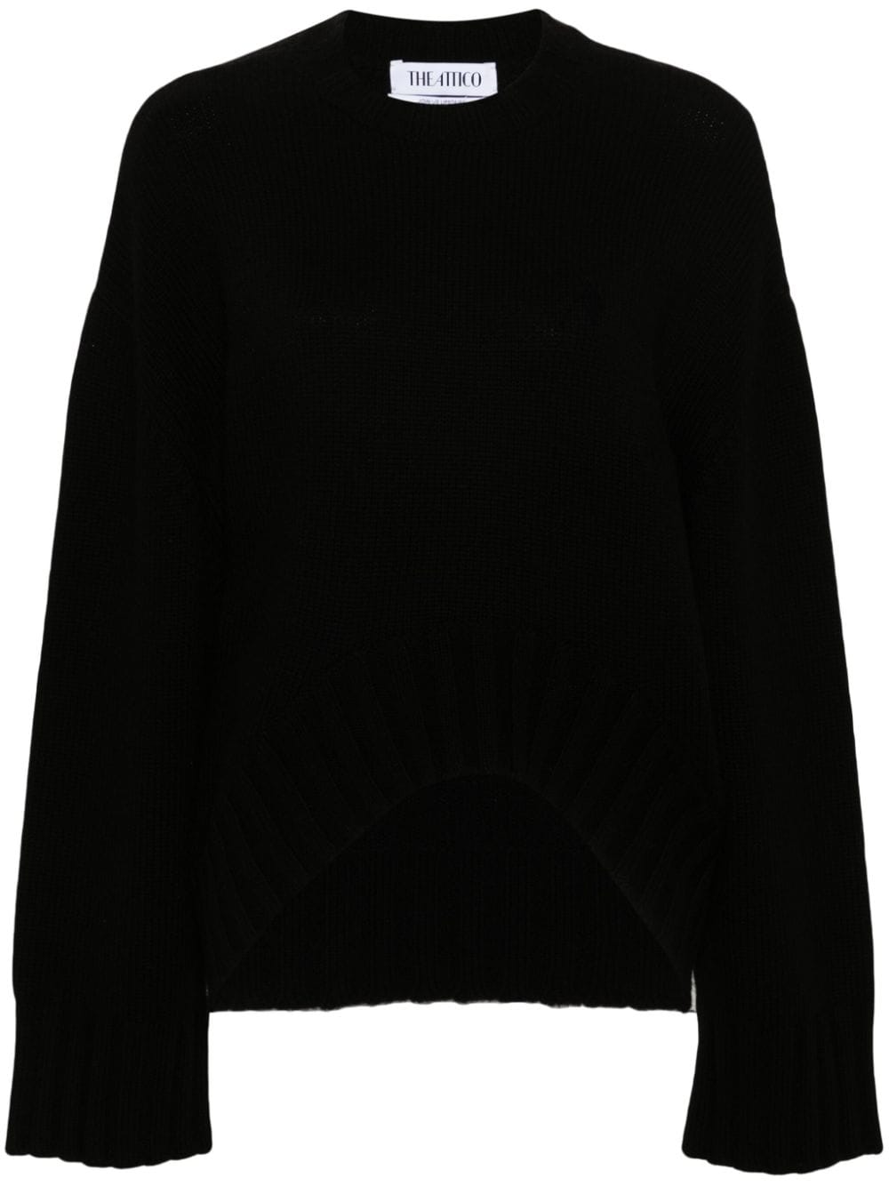 The Attico ribbed-knit sweater - Black von The Attico