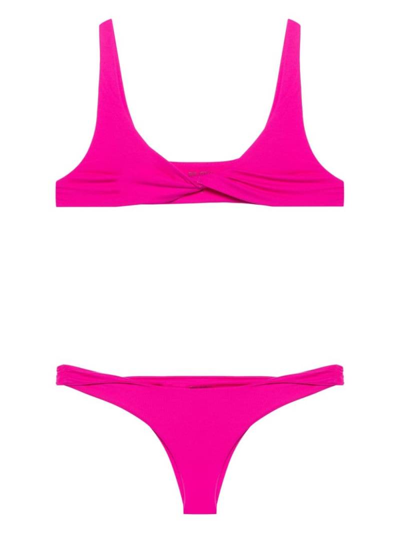 The Attico rubberised-logo bikini - Pink von The Attico