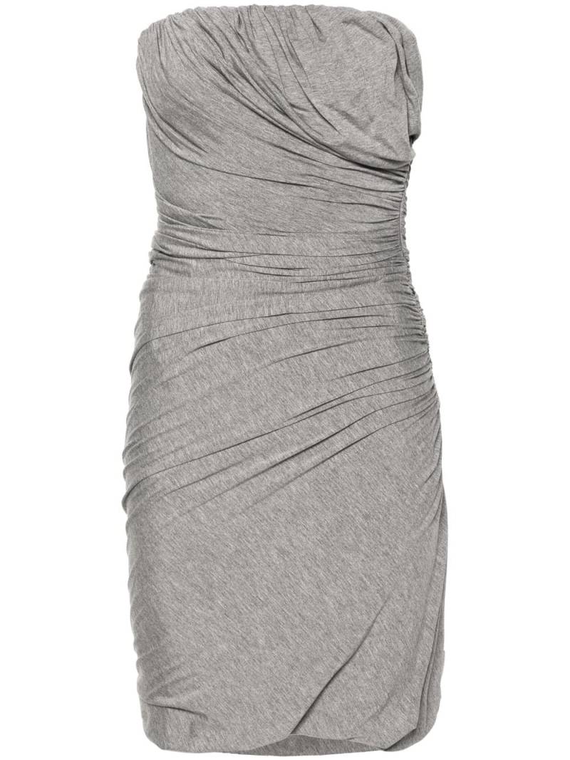 The Attico ruched jersey minidress - Grey von The Attico