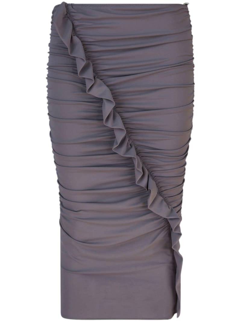 The Attico ruffled skirt - Purple von The Attico