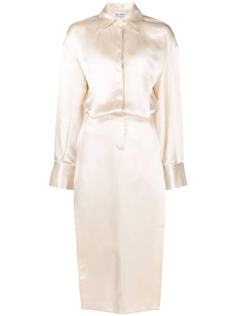 The Attico Charla satin shirtdress - Neutrals von The Attico