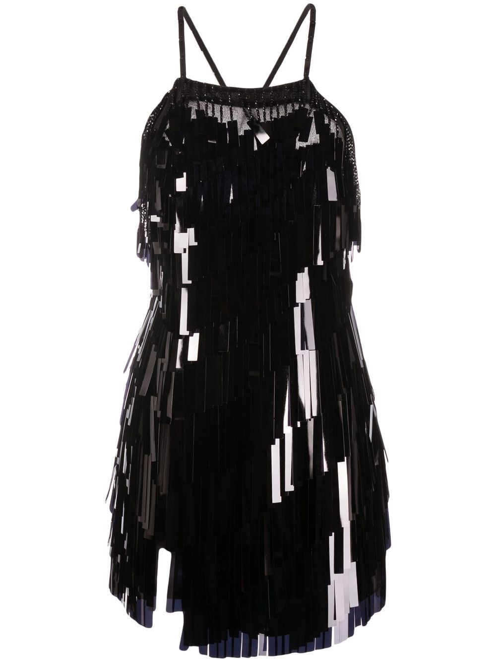 The Attico sequin-embellished fitted dress - Black von The Attico