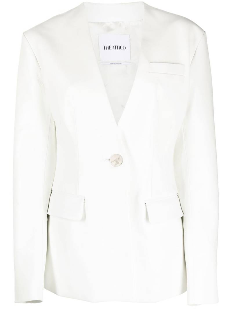 The Attico single-breasted blazer - White von The Attico