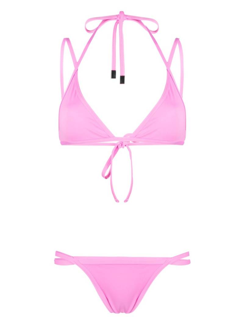 The Attico strap-detailed bikini set - Pink von The Attico