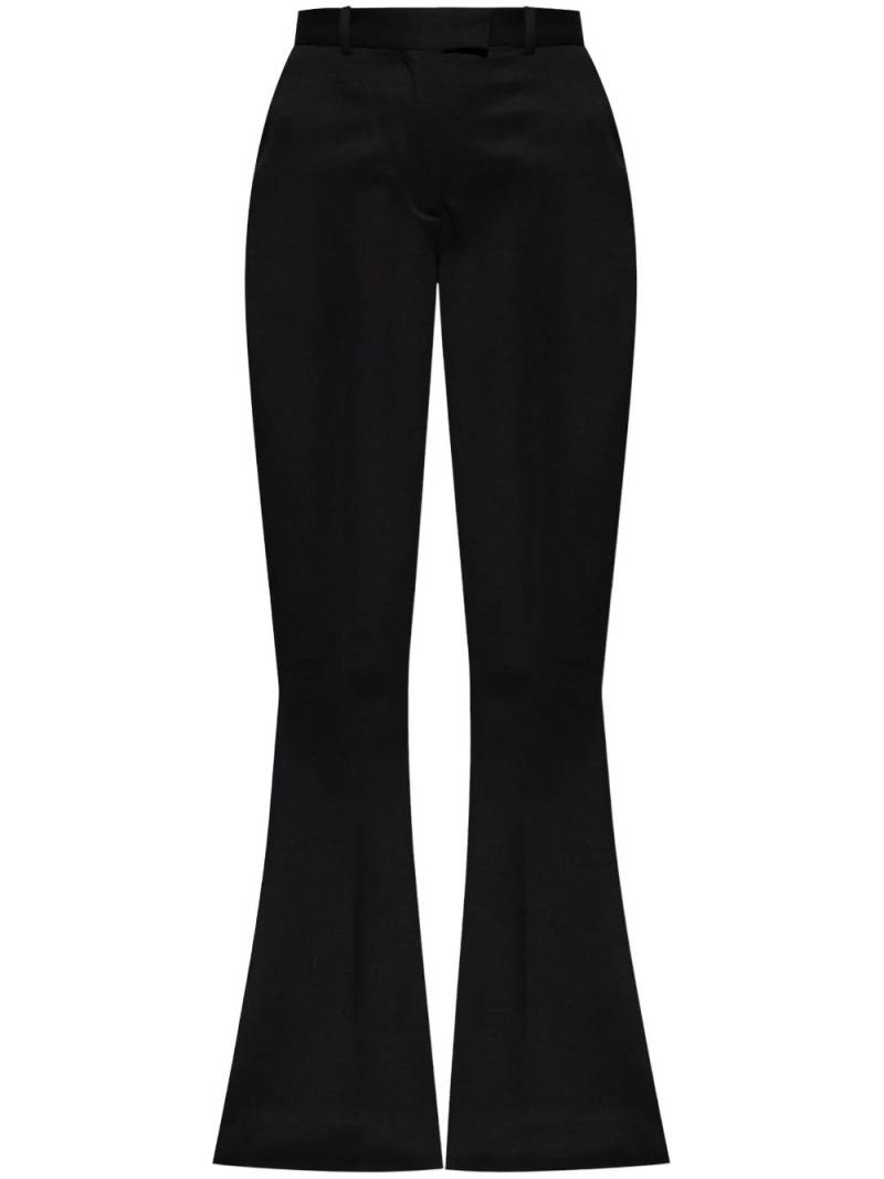 The Attico virgin-wool flared trousers - Black von The Attico