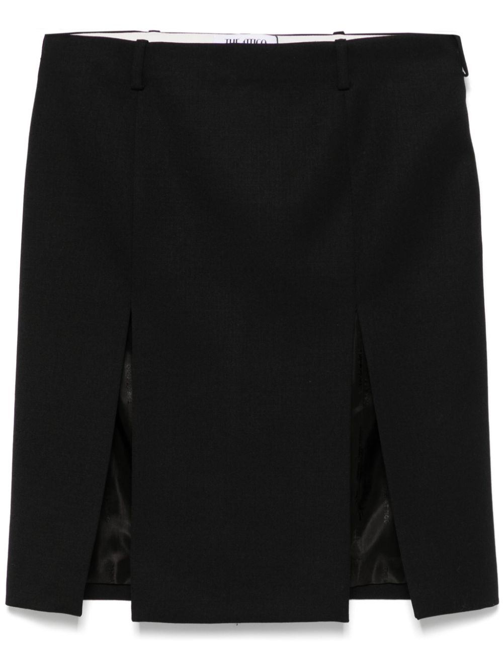 The Attico virgin wool midi skirt - Black von The Attico