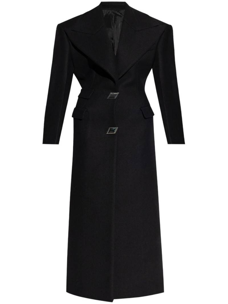 The Attico wool maxi coat - Black von The Attico