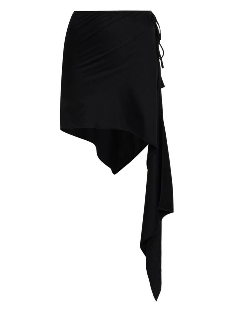 The Attico wrap-up beach skirt - Black von The Attico