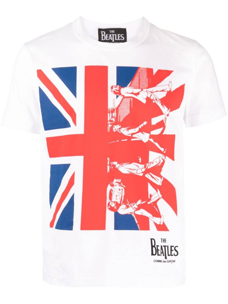 The Beatles X Comme Des Garçons printed cotton T-shirt - White von The Beatles X Comme Des Garçons