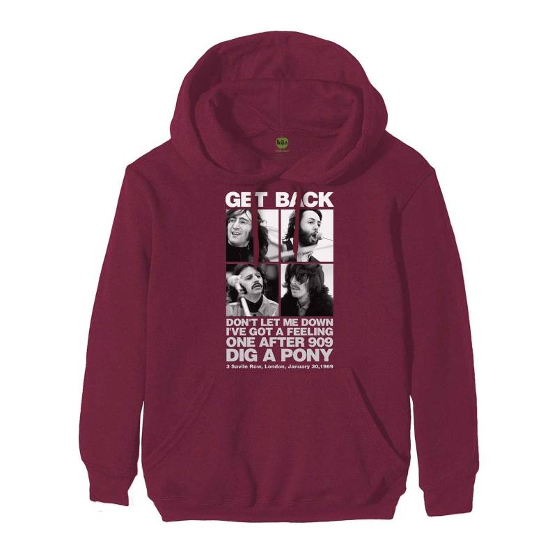 3 Savile Row Hoodie Zum Überziehen Damen Bordeaux M von The Beatles