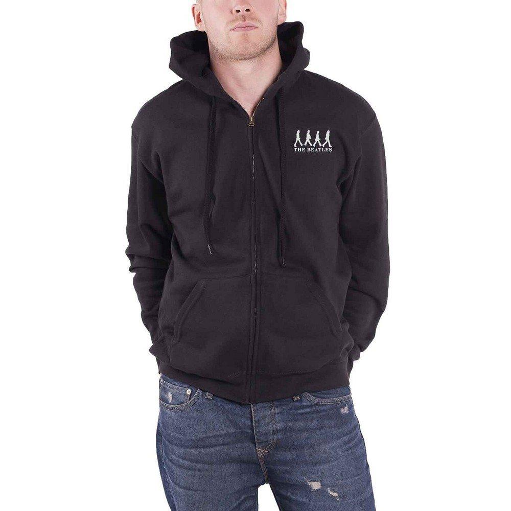 Abbey Road Hoodie Mit Durchgehendem Reißverschluss Damen Schwarz L von The Beatles