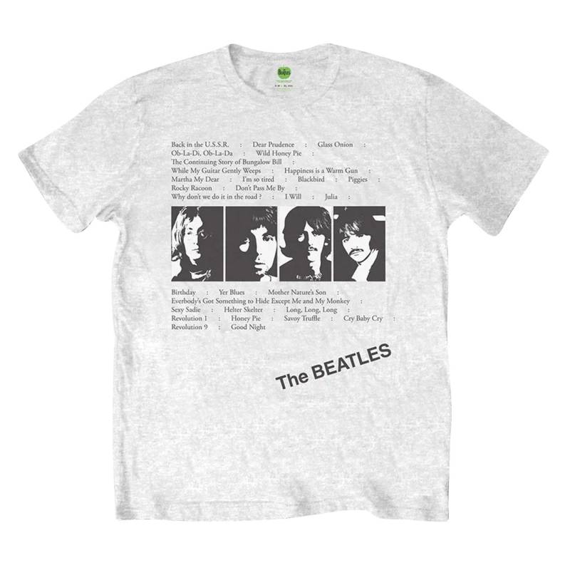 The Beatles - Album Tracks TShirt, für Damen, Weiss, Größe XL von The Beatles