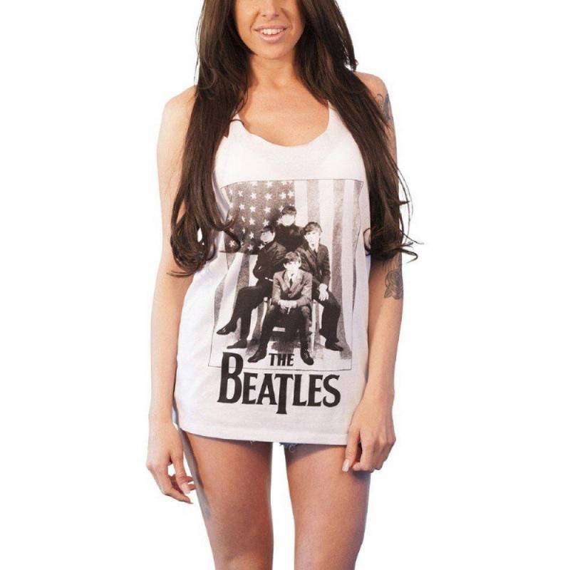 Doll Top Damen Weiss M von The Beatles