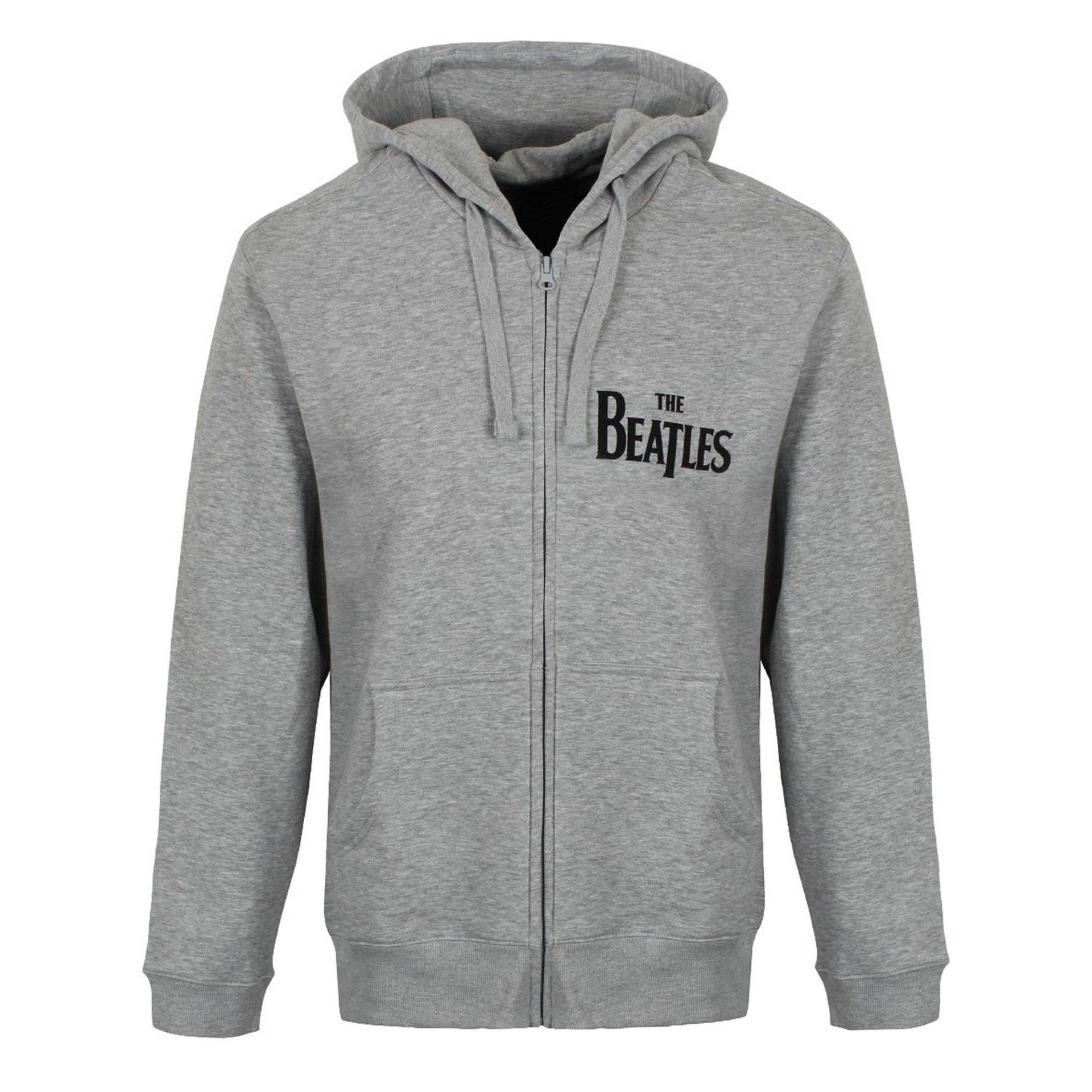 Hoodie Mit Durchgehendem Reißverschluss Damen Grau S von The Beatles