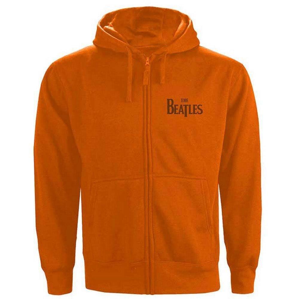 The Beatles - Hoodie mit durchgehendem Reißverschluss, für Damen, Orange, Größe 3XL von The Beatles