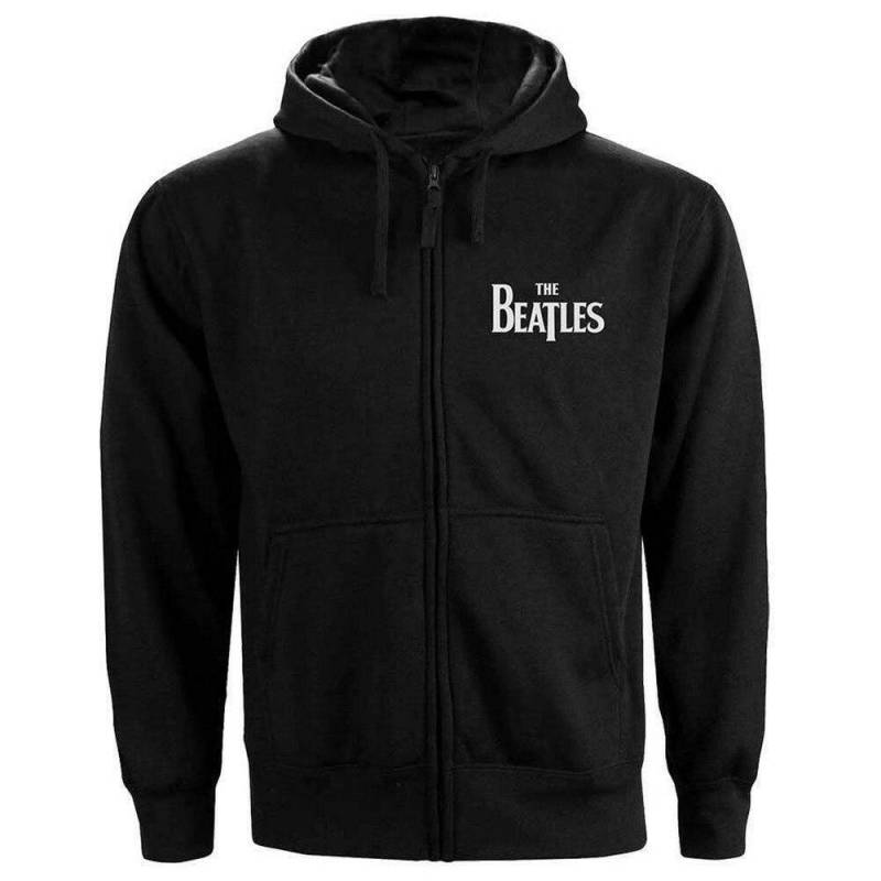 Hoodie Mit Durchgehendem Reißverschluss Damen Schwarz M von The Beatles