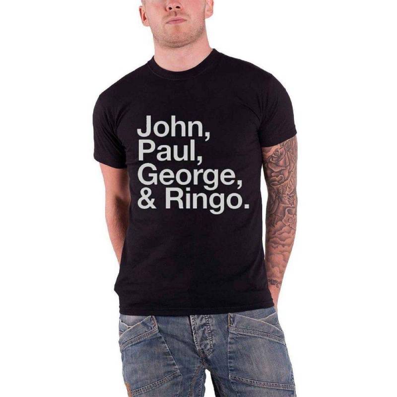 The Beatles - John Paul George & Ringo TShirt, für Damen, Schwarz, Größe S von The Beatles