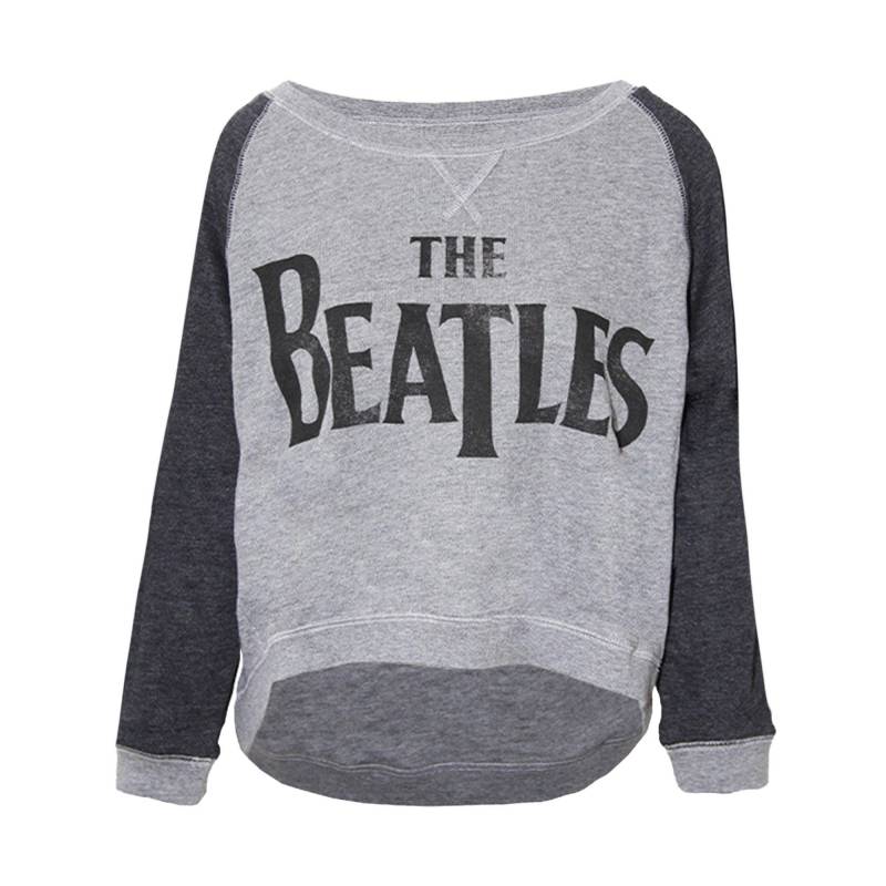 Kurzes Sweatshirt Damen Grau L von The Beatles