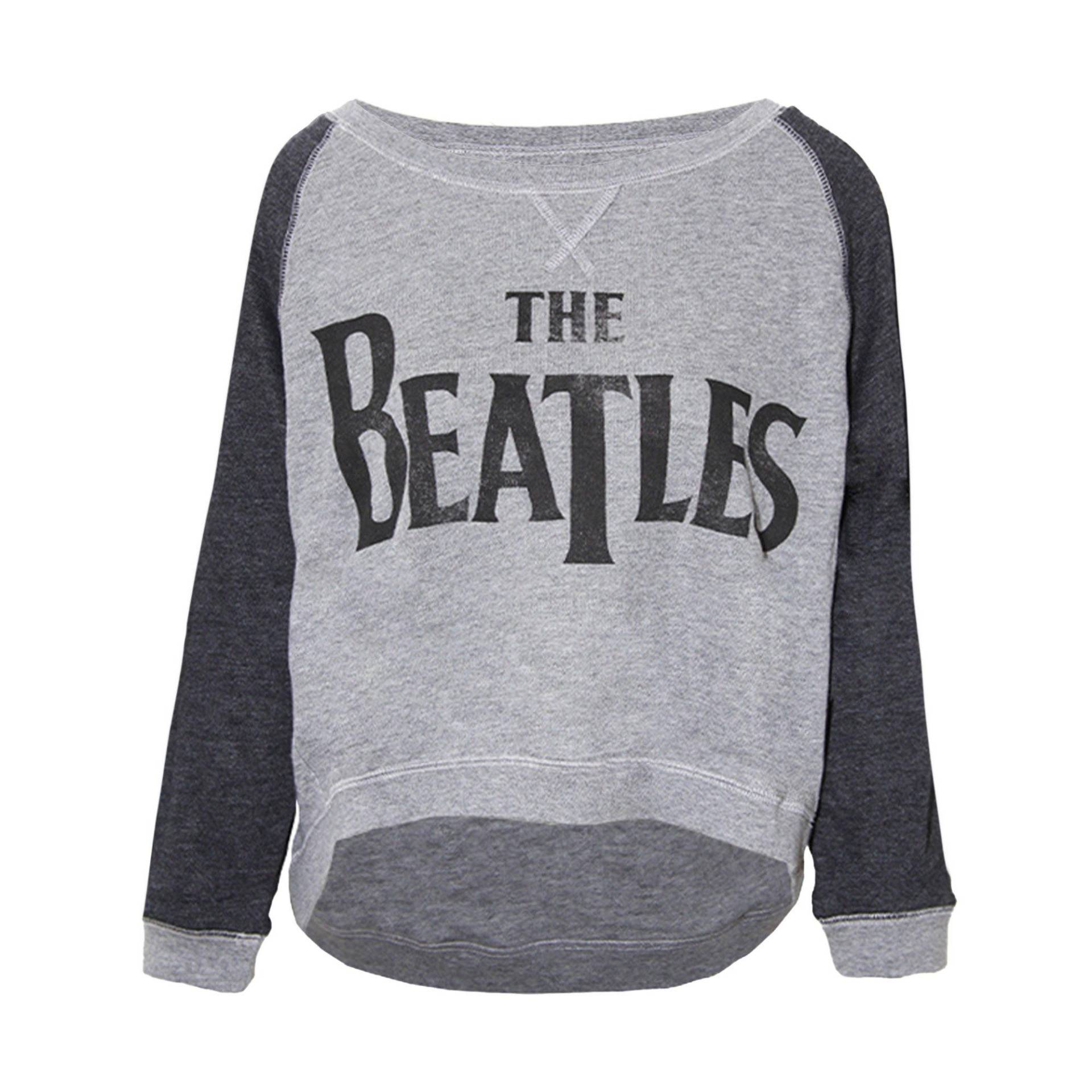 Kurzes Sweatshirt Damen Grau M von The Beatles