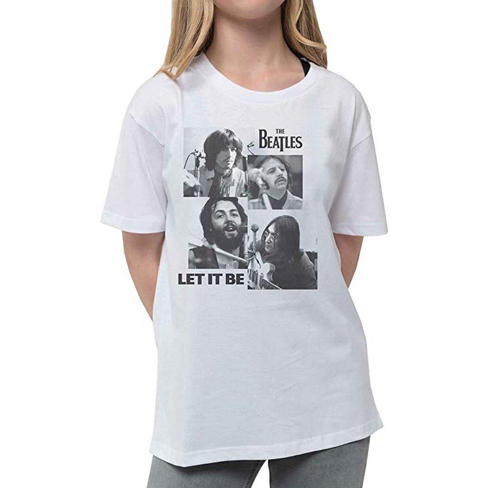 Let It Be Tshirt Mädchen Weiss 104