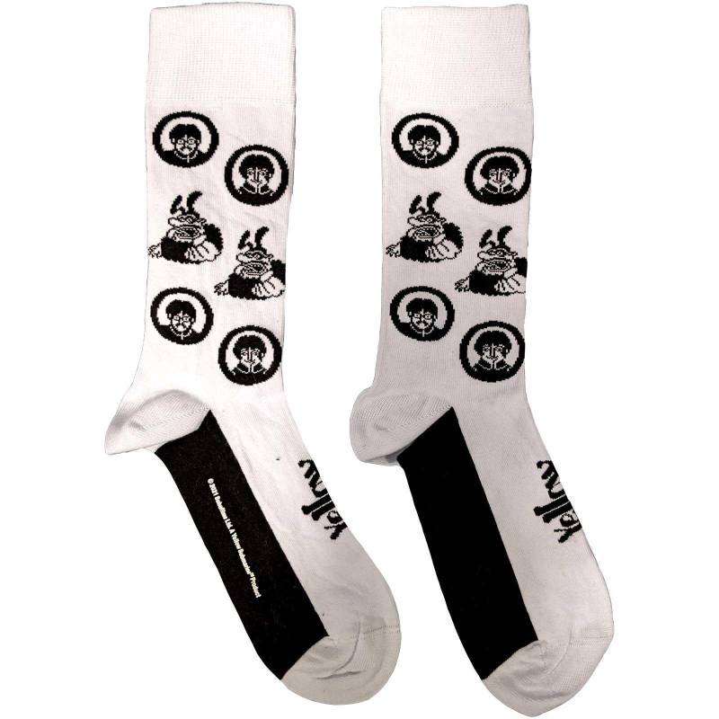 The Beatles - Meanies Socken, für Damen, Weiss, Größe 40.5 von The Beatles