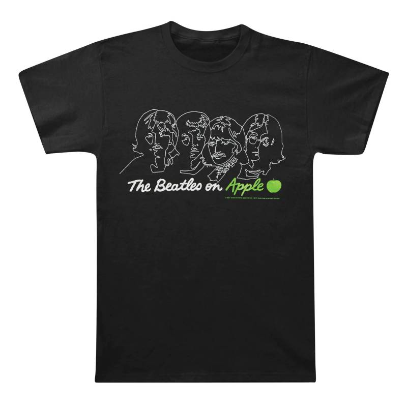 On Apple Tshirt Damen Schwarz L von The Beatles