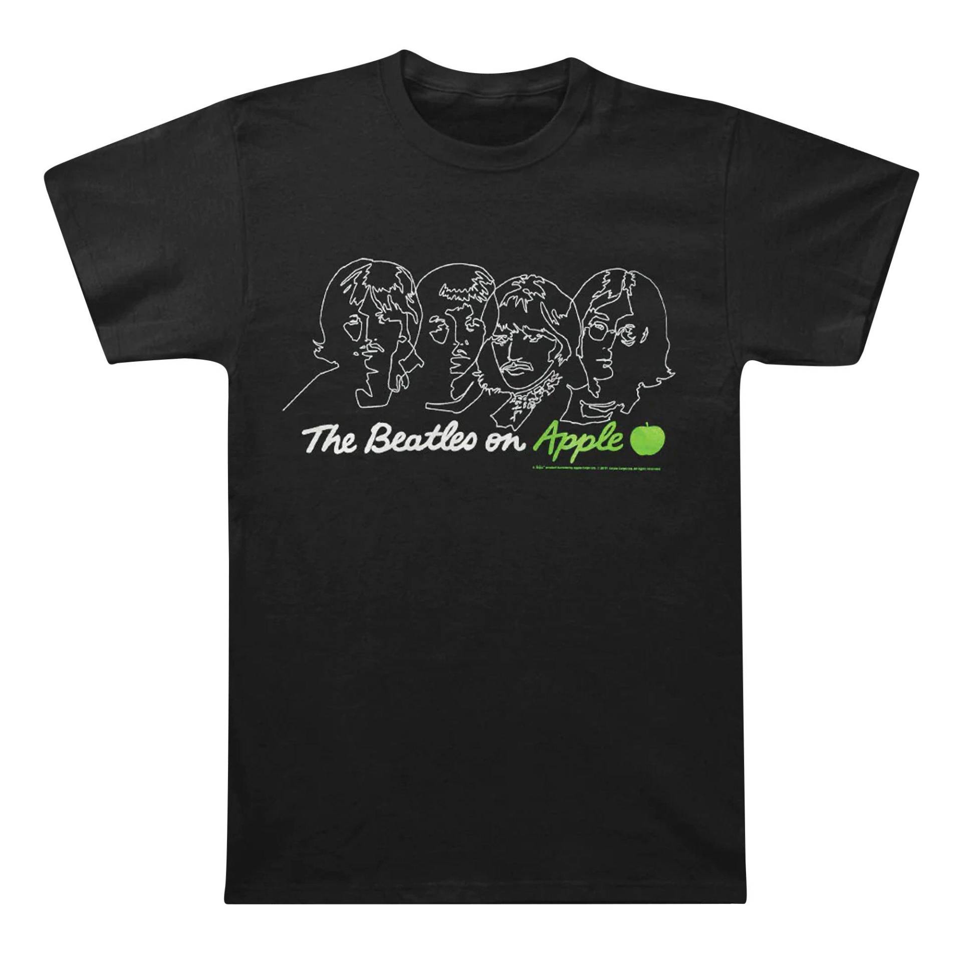 On Apple Tshirt Damen Schwarz M von The Beatles