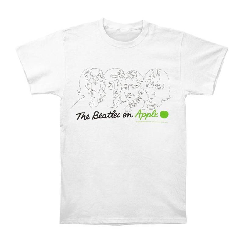 On Apple Tshirt Damen Weiss L von The Beatles