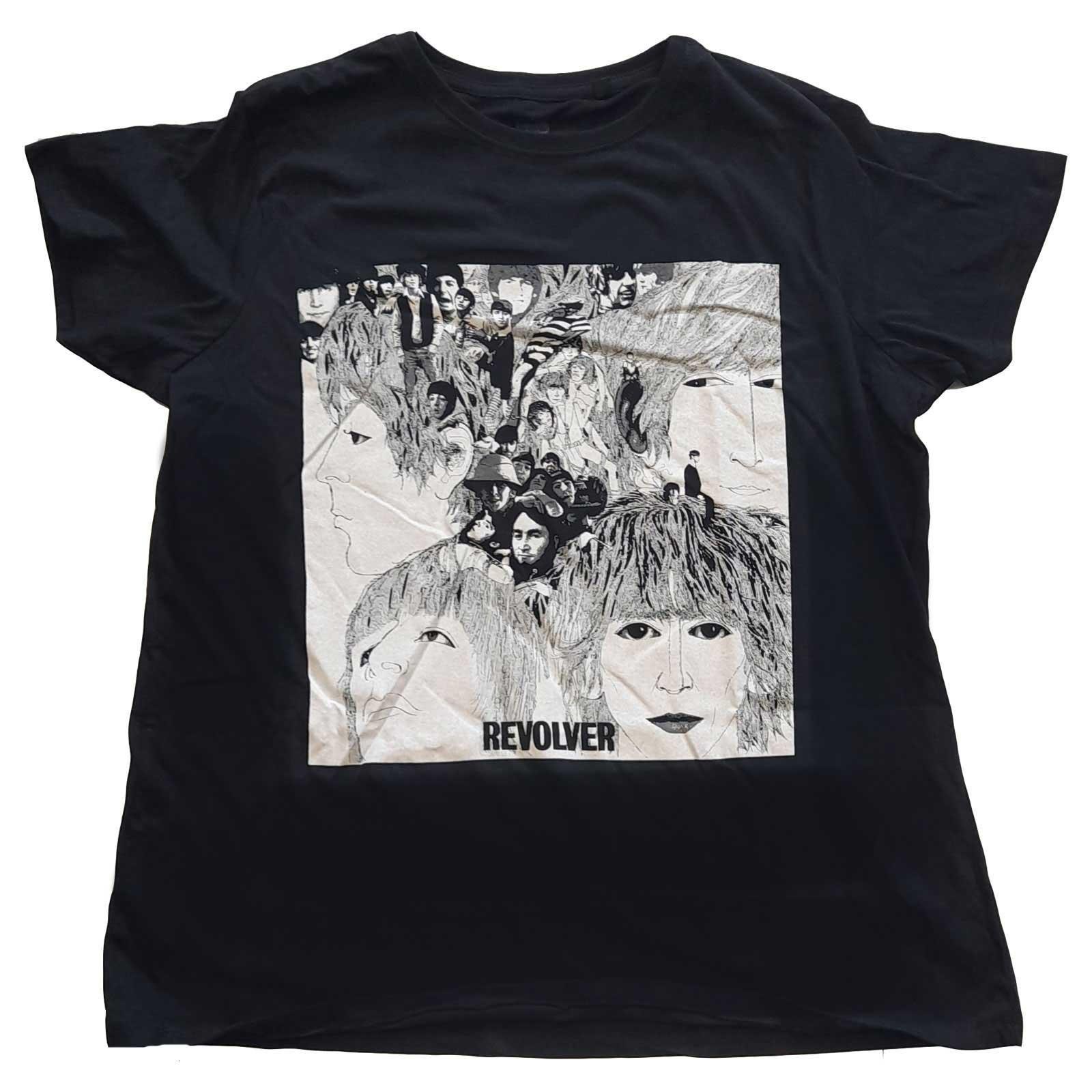 Revolver Tshirt Damen Schwarz L von The Beatles