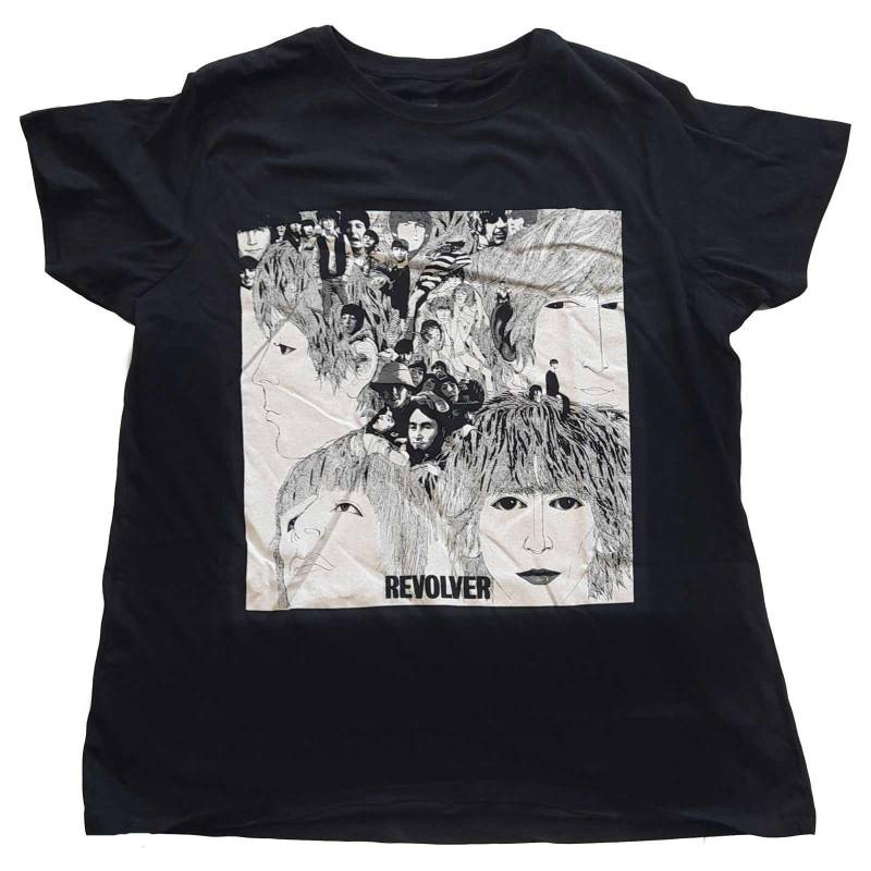 Revolver Tshirt Damen Schwarz M von The Beatles