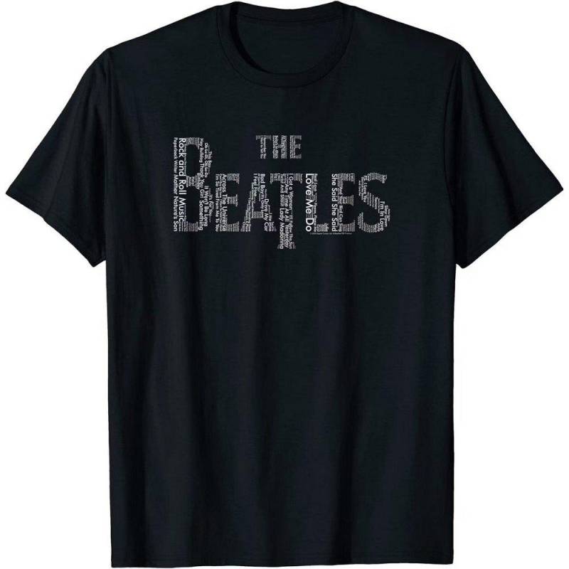 Tshirt Damen Schwarz L von The Beatles