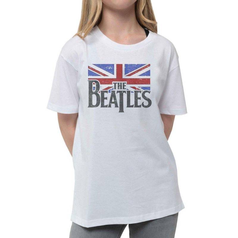 The Beatles - TShirt Logo, 128, Weiss von The Beatles