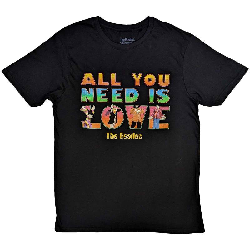 Yellow Submarine All You Need Is Love Tshirt Herren Schwarz M von The Beatles