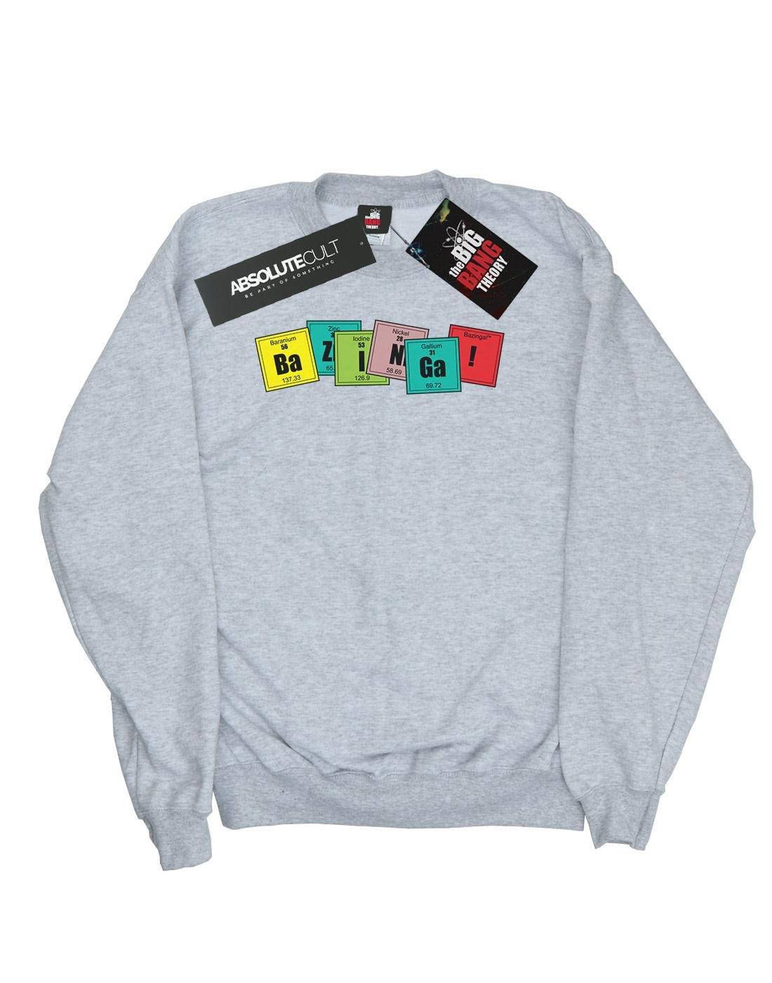 Bazinga Elements Sweatshirt Herren Grau M von The Big Bang Theory