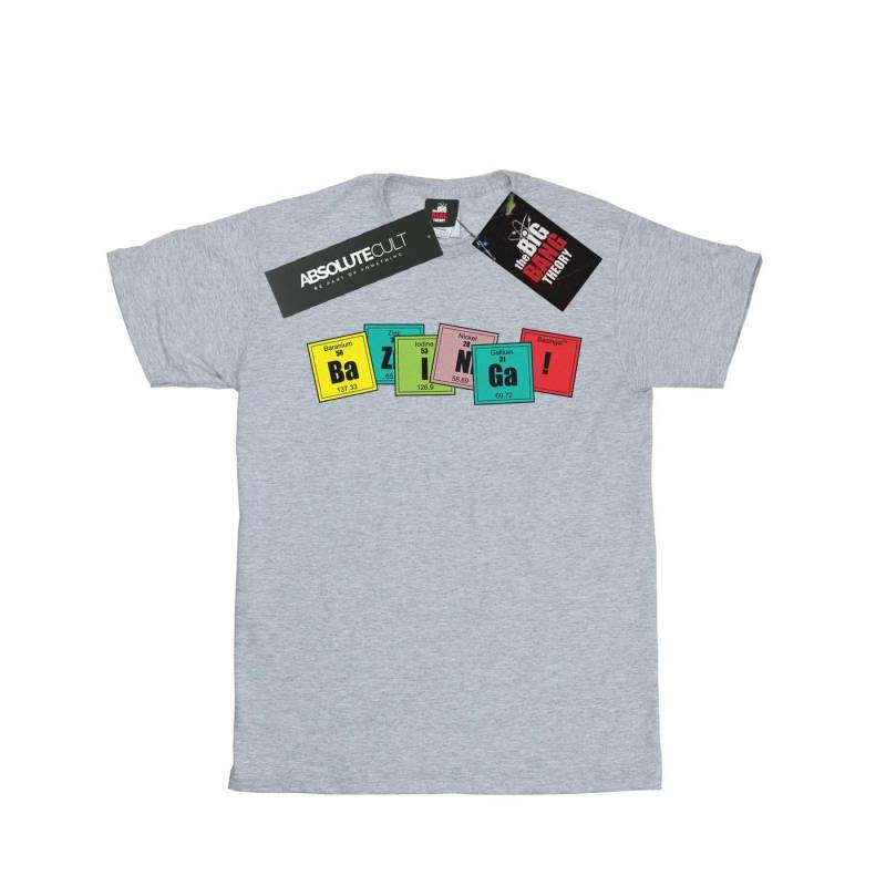 Bazinga Elements Tshirt Herren Grau L von The Big Bang Theory