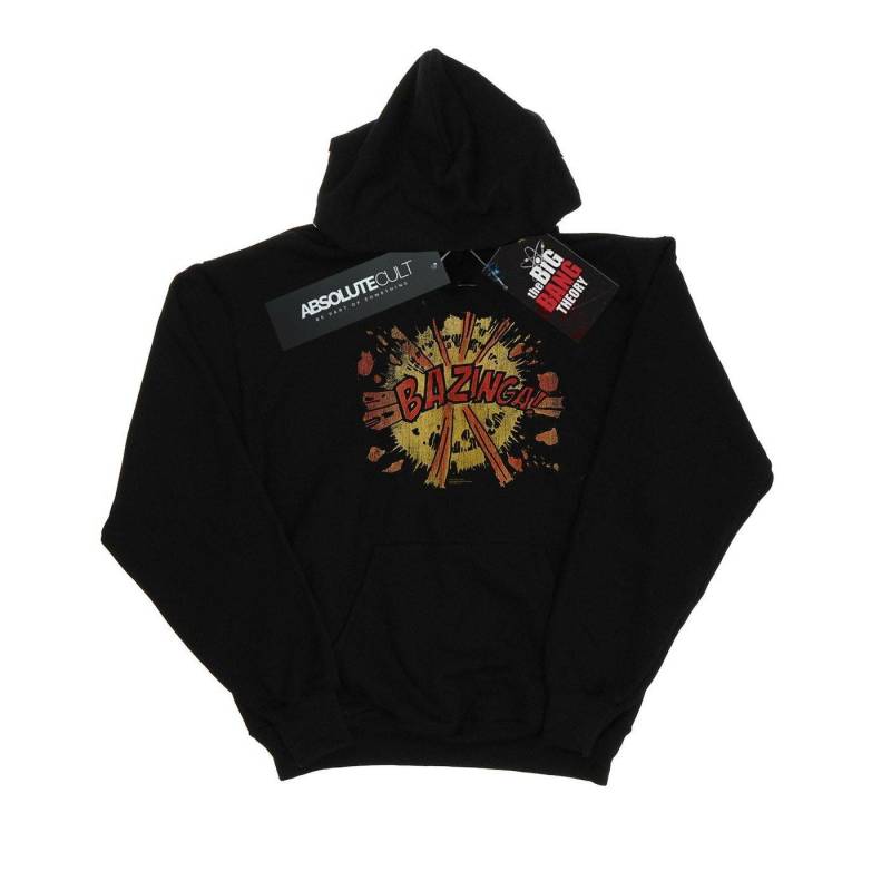 Bazinga Explosion Kapuzenpullover Herren Schwarz L von The Big Bang Theory