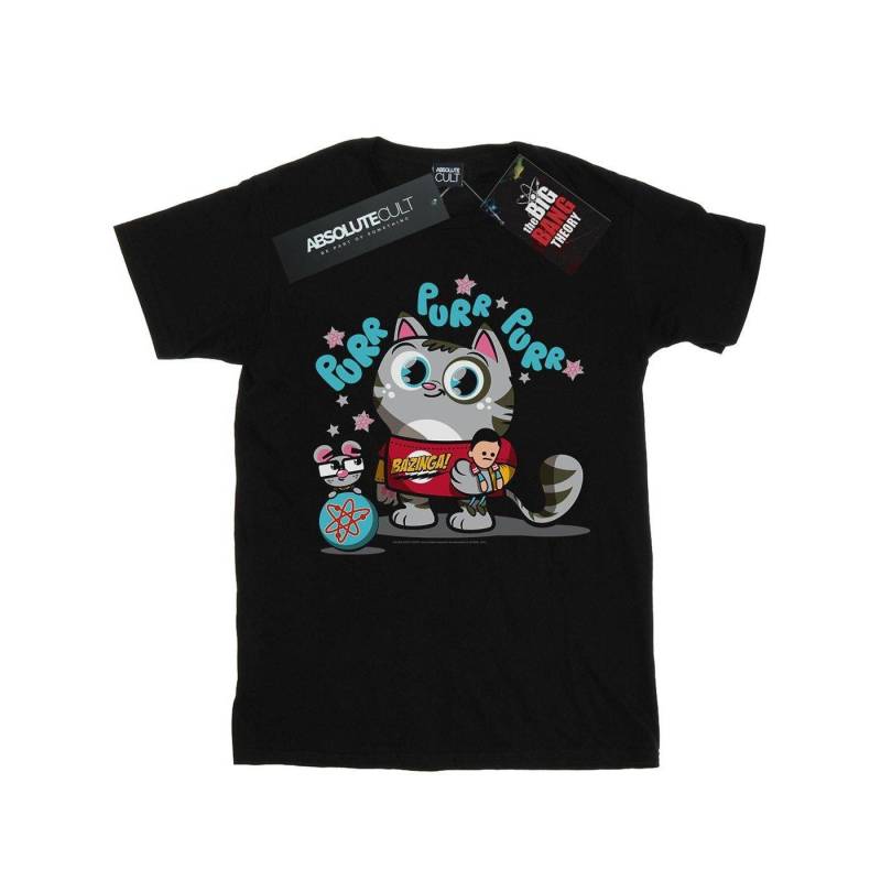 Bazinga Kitty Tshirt Damen Schwarz L von The Big Bang Theory