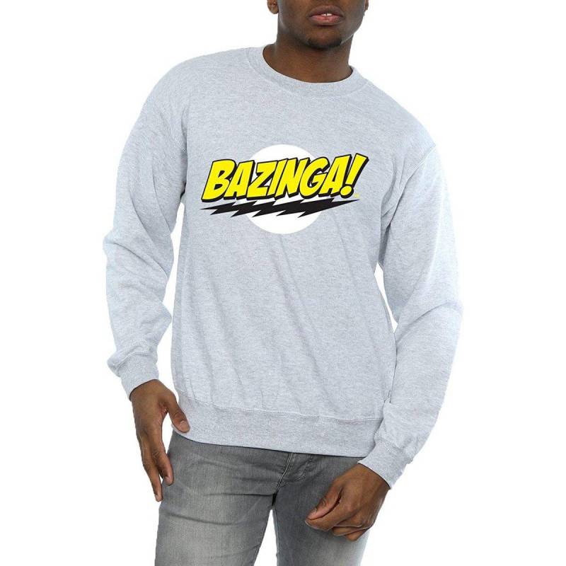 Bazinga Sweatshirt Herren Grau 3XL von The Big Bang Theory