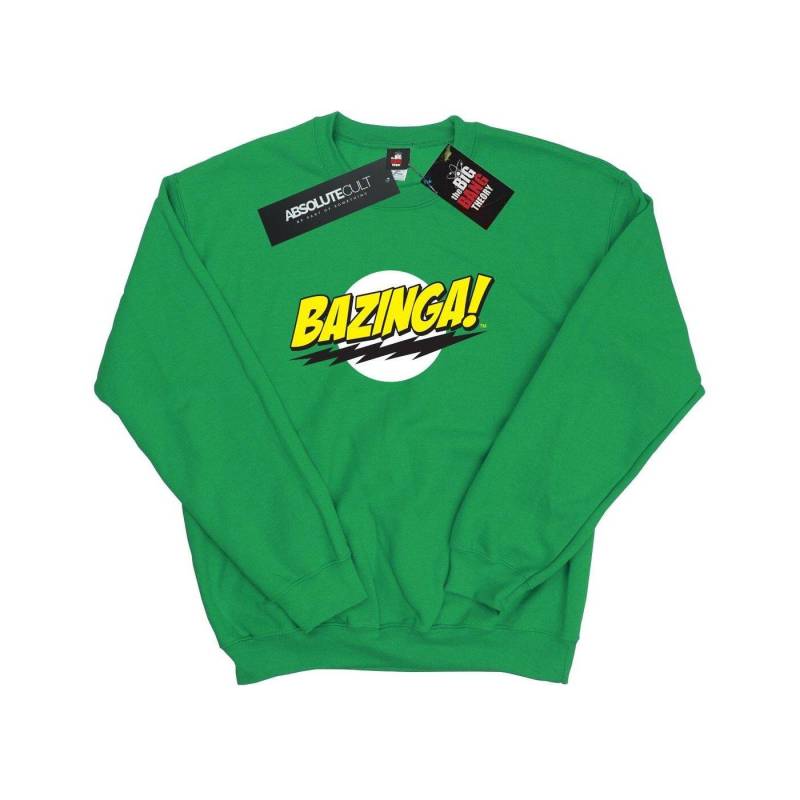 Bazinga Sweatshirt Herren Grün L von The Big Bang Theory